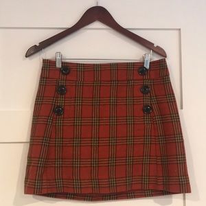 Gap Plaid Mini Skirt